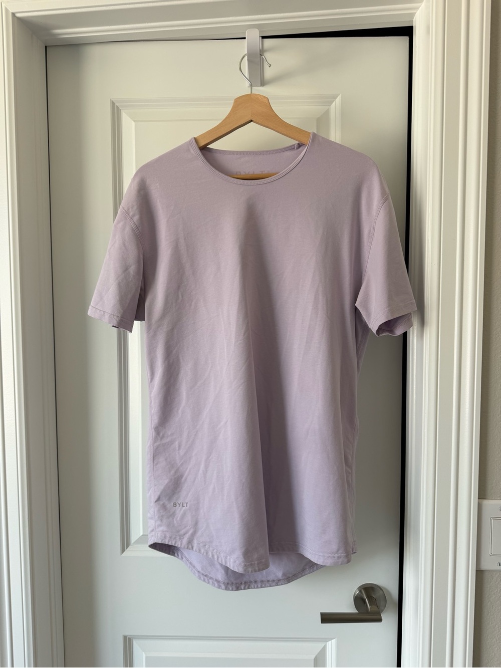 BYLT Basics Lavender Short Sleeve Crew Tee